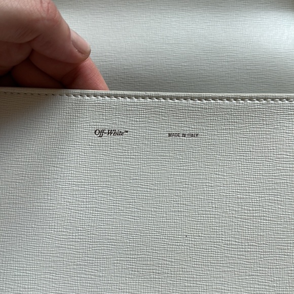 OFF-WHITE C/O VIRGIL ABLOH Mini Binder Clip Flap Bag white - Picture 9 of 9